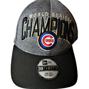 Chicago Cubs Hat New Era 39Thirty 2016 World Series Champs Official Field Cap